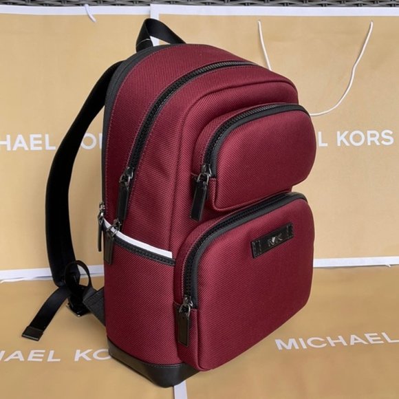 Michael Kors Kent Sport Utility Backpack Merlot - Picture 4 of 16